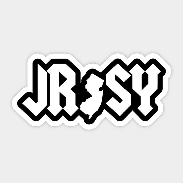 Jersey Rocks Classic Sticker by KempCo